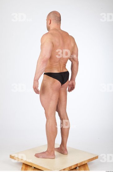 Man White Muscular Studio photo references