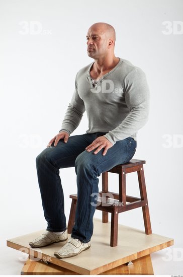 Whole Body Man Artistic poses White Casual Muscular