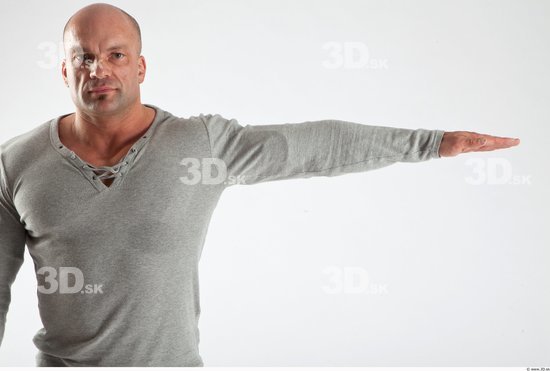 Arm Man Animation references White Casual T shirt Muscular