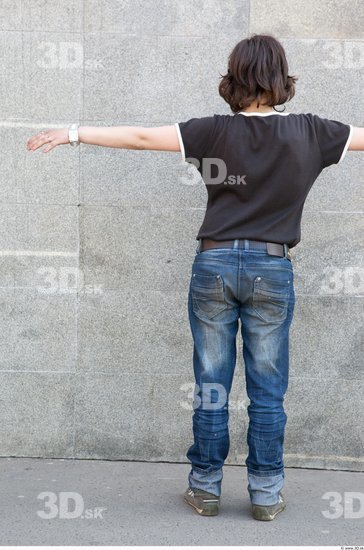 Whole Body Woman T poses Casual Average Street photo references