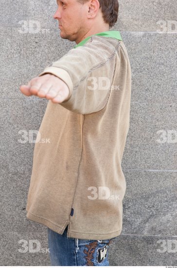 Upper Body Man Casual Sweater Average Street photo references