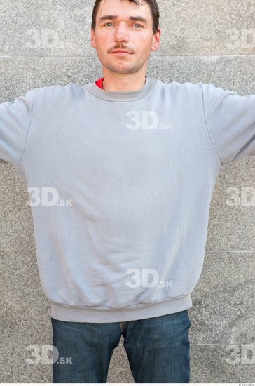 Upper Body Man Casual Sweater Average Street photo references