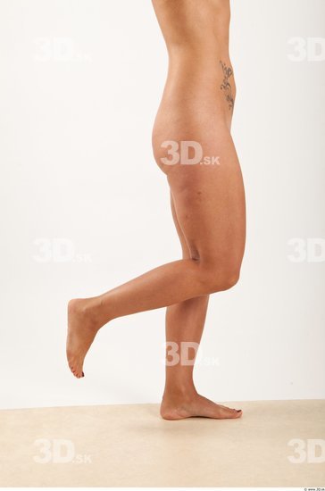 Leg Woman Animation references White Nude Slim Wrinkles