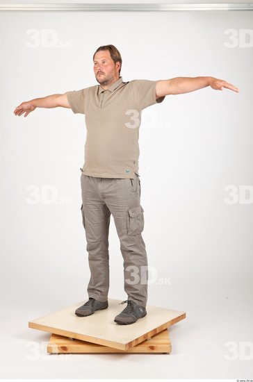 Whole Body T poses Casual Studio photo references