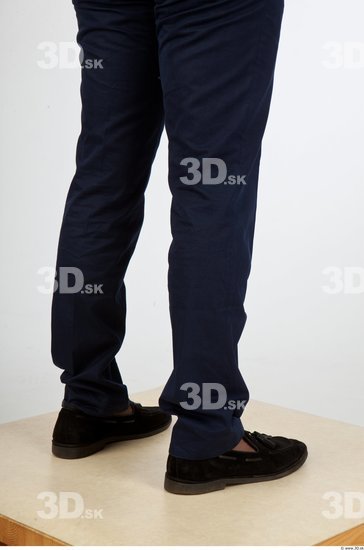 Calf Black Formal Trousers Studio photo references