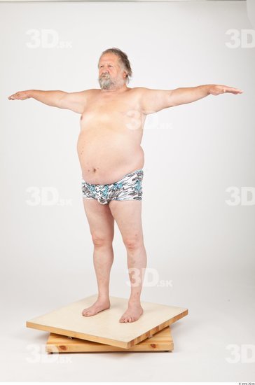 Whole Body Man T poses Underwear Shorts Wrinkles Studio photo references