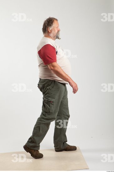 Whole Body Man Animation references White Casual Overweight Bearded