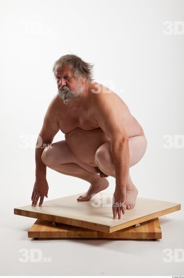 Whole Body Man Other White Nude Overweight Bearded