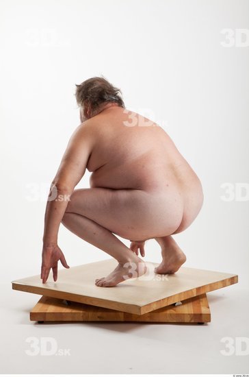 Whole Body Man Other White Nude Overweight Bearded