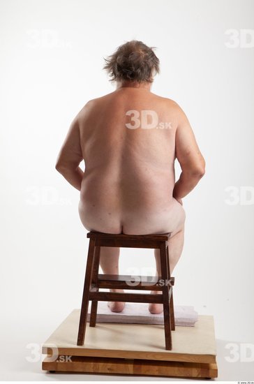 Whole Body Man Artistic poses White Nude Overweight Bearded