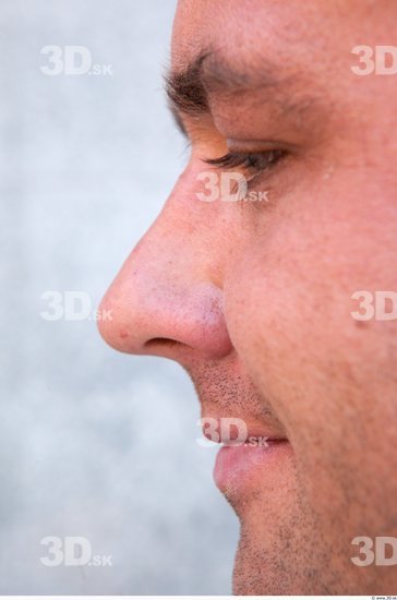 Nose Man White Casual Average