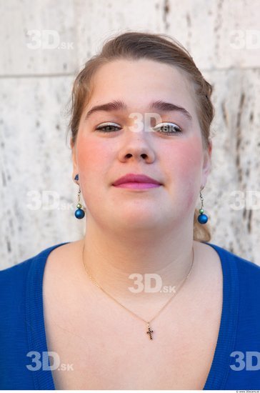 Head Woman White Overweight Street photo references