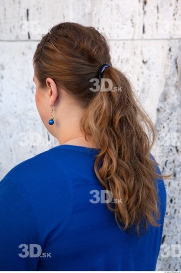 Head Woman White Overweight Street photo references