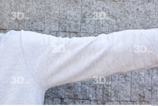 Arm Man White Casual Sweater Average