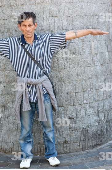 Whole Body Man T poses White Casual Hand-Bag Average