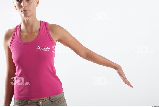 Arm Woman Animation references White Casual Slim Top