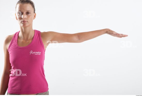 Arm Woman Animation references White Casual Slim Top