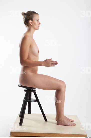 Whole Body Woman Artistic poses White Nude Slim