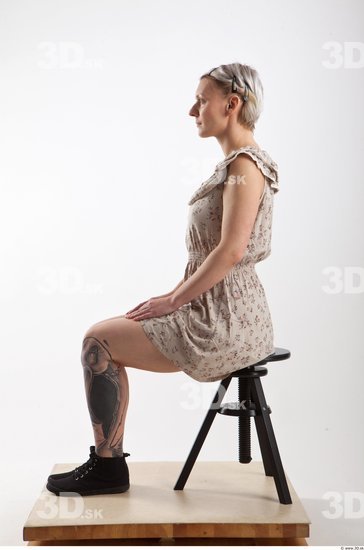 Whole Body Woman Artistic poses White Tattoo Casual Slim