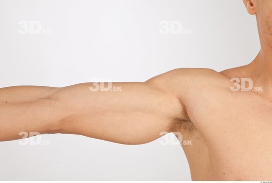 Arm Man Nude Slim Studio photo references