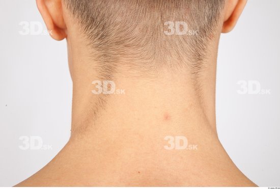 Neck Man Nude Slim Studio photo references