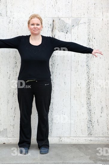 Whole Body Woman T poses White Casual Average