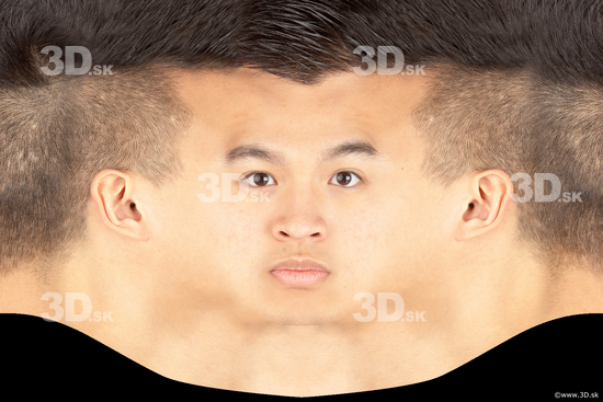 Head Man Asian Slim Head textures