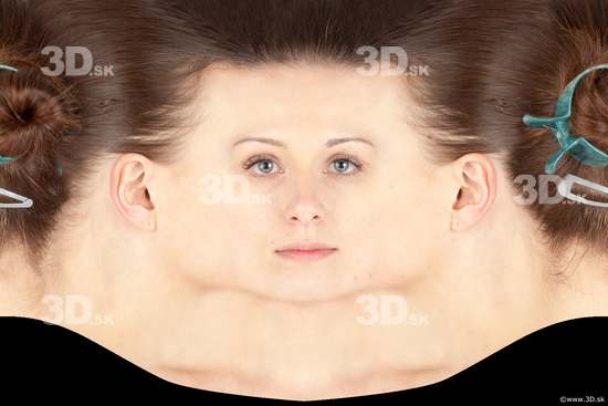 Head Woman White Slim Head textures