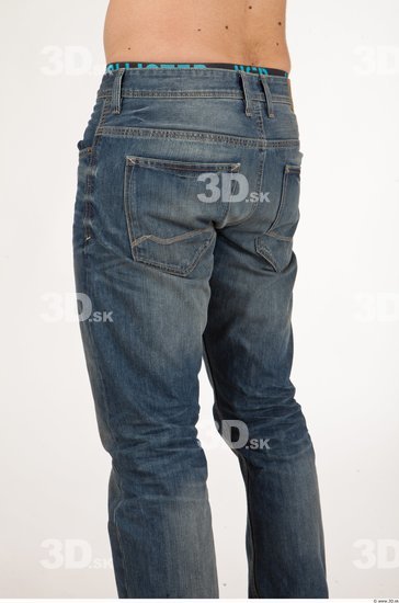 Thigh Man Casual Jeans Studio photo references