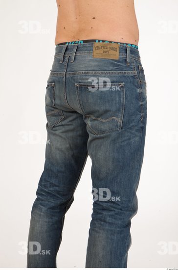 Thigh Man Casual Jeans Studio photo references