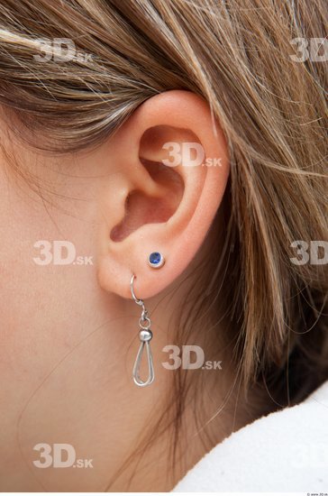 Ear Woman White Jewel Average