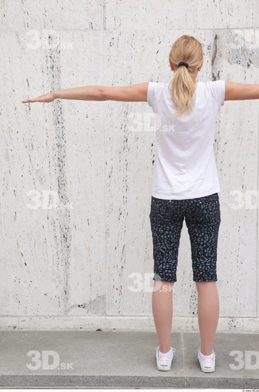 Whole Body Woman T poses White Casual Average