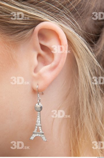 Ear Woman White Jewel Average