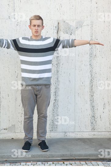 Whole Body T poses Casual Street photo references