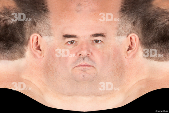 Head White Overweight Head textures Bald