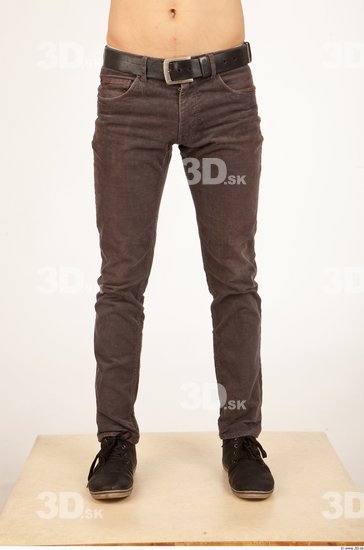 Leg Man Casual Trousers Slim Studio photo references