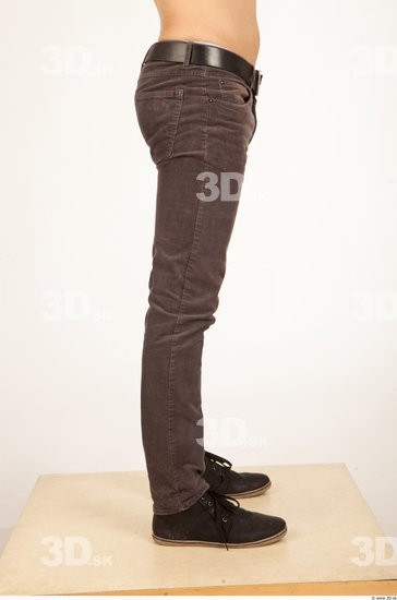 Leg Man Casual Trousers Slim Studio photo references