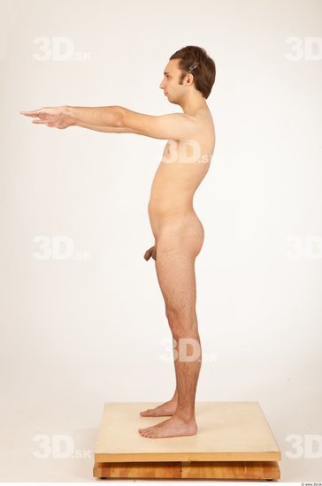 Whole Body Man Animation references Nude Slim Studio photo references