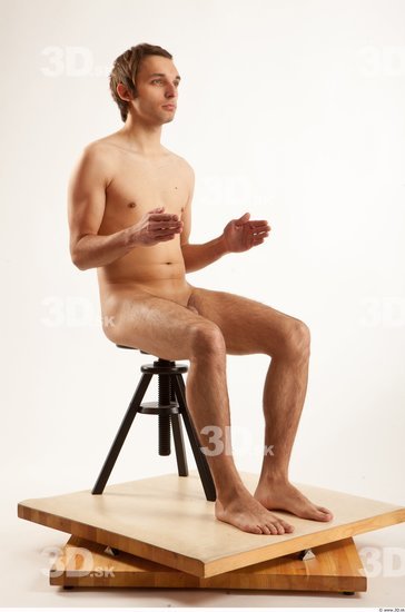 Whole Body Man Artistic poses White Nude Slim