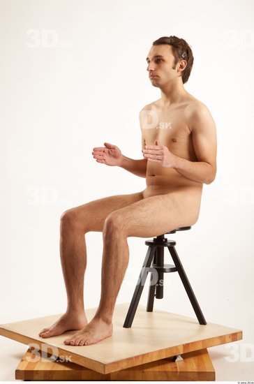 Whole Body Man Artistic poses White Nude Slim