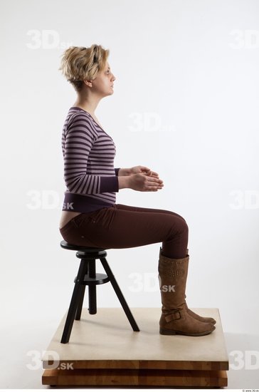 Whole Body Woman Artistic poses Casual Average Studio photo references