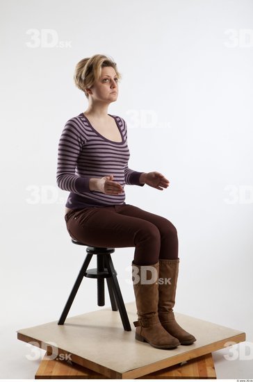 Whole Body Woman Artistic poses Casual Average Studio photo references