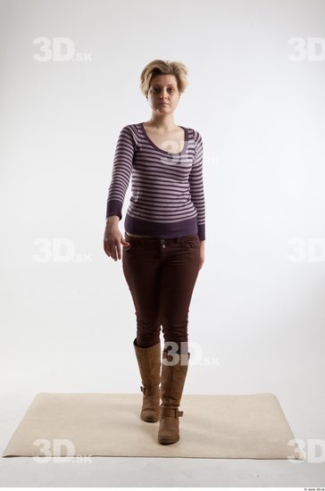 Whole Body Woman Animation references Casual Average Studio photo references