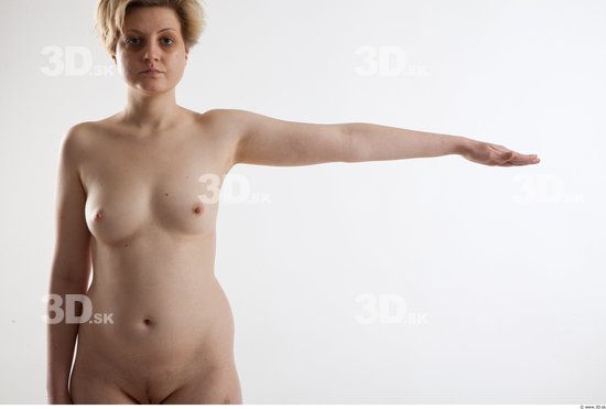 Arm Upper Body Woman Animation references Nude Average Studio photo references