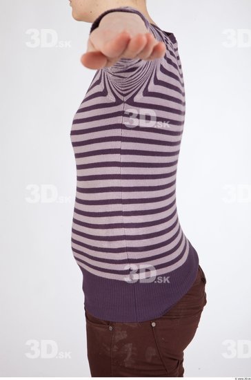 Upper Body Woman Casual Sweater Average Studio photo references