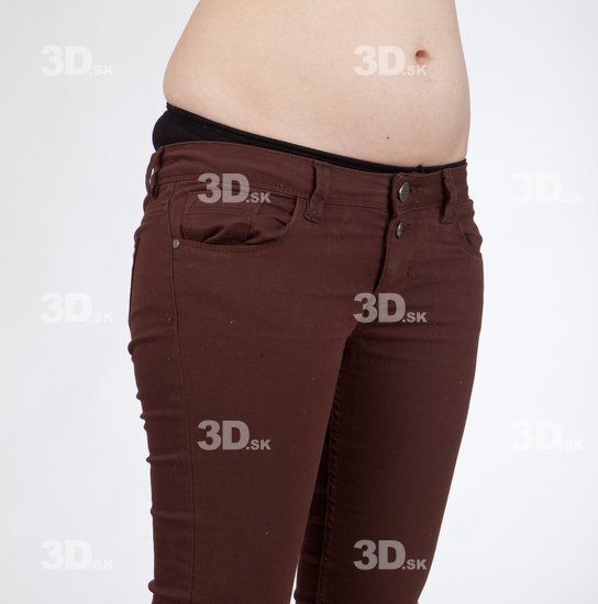 Thigh Woman Casual Trousers Average Studio photo references