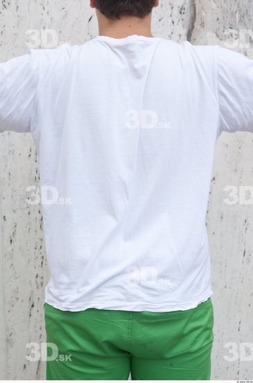 Upper Body Man Casual Shirt T shirt Average Street photo references