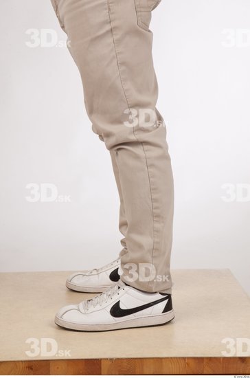 Calf Man Casual Trousers Athletic Studio photo references