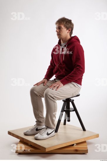 Whole Body Man Artistic poses White Casual Athletic