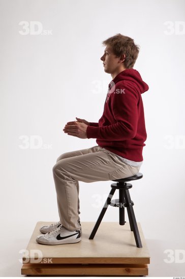 Whole Body Man Artistic poses White Casual Athletic